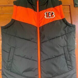 NFL Officially Licensed Men's Puffer Vest - Cincinnati Bengals